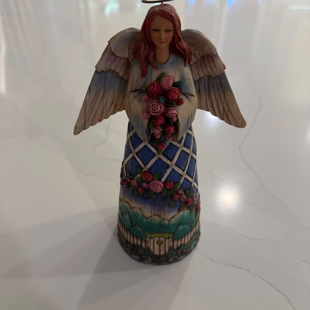 Jim Shore Heartwood Creek Angel Guardian Of The Garden And Flowers 114407 2003